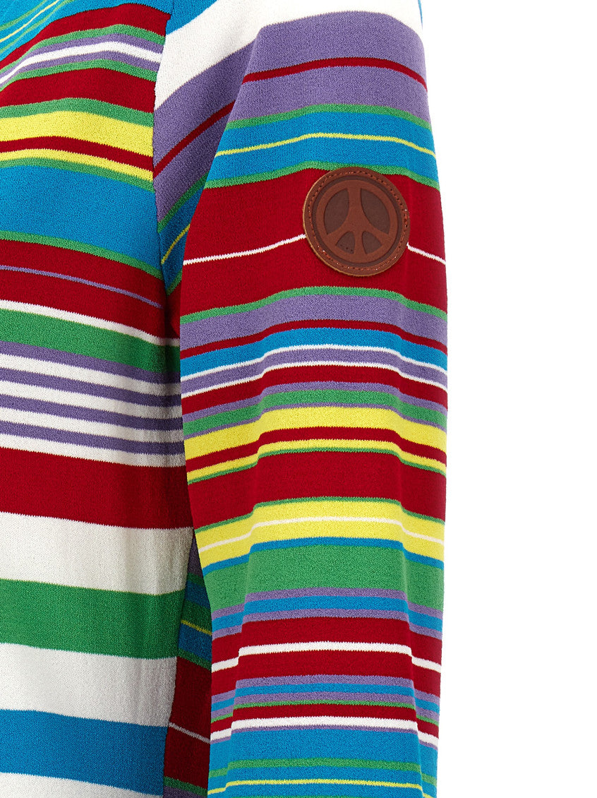 Multicolor Stripes V Neck Cardigans 4