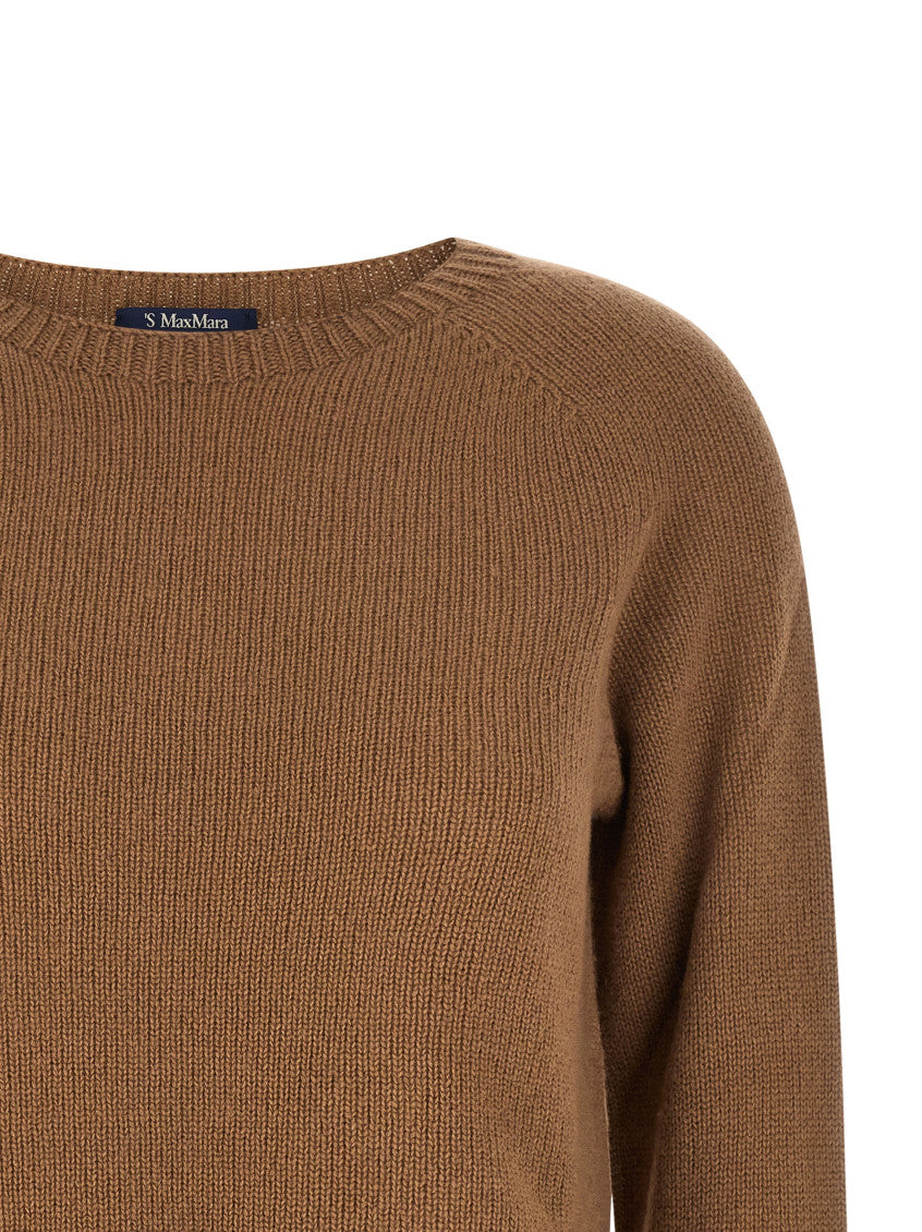 Brown Knitted Round Neck Sweater 3