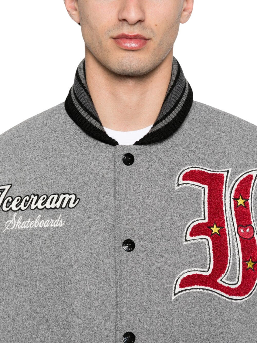 Grey Graphic Logo Jacket 3