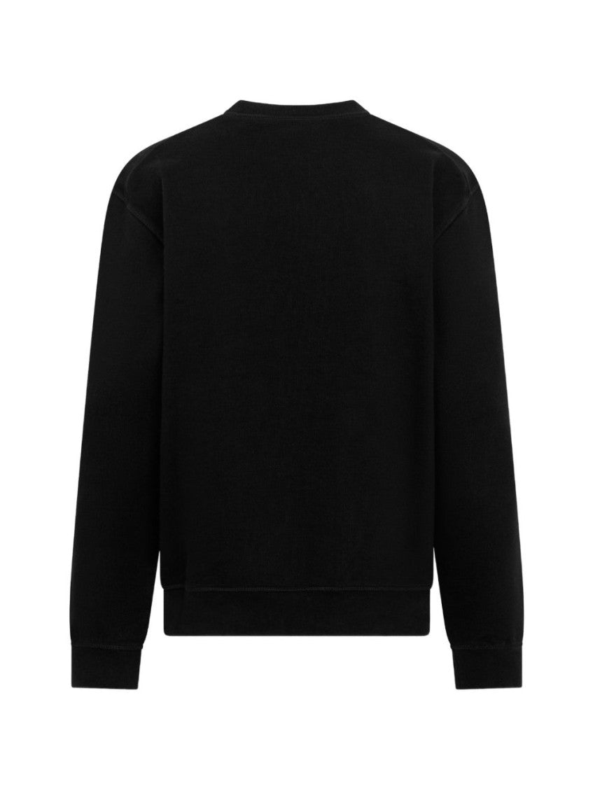 Black Logo Crew Neck Sweatshirt 2