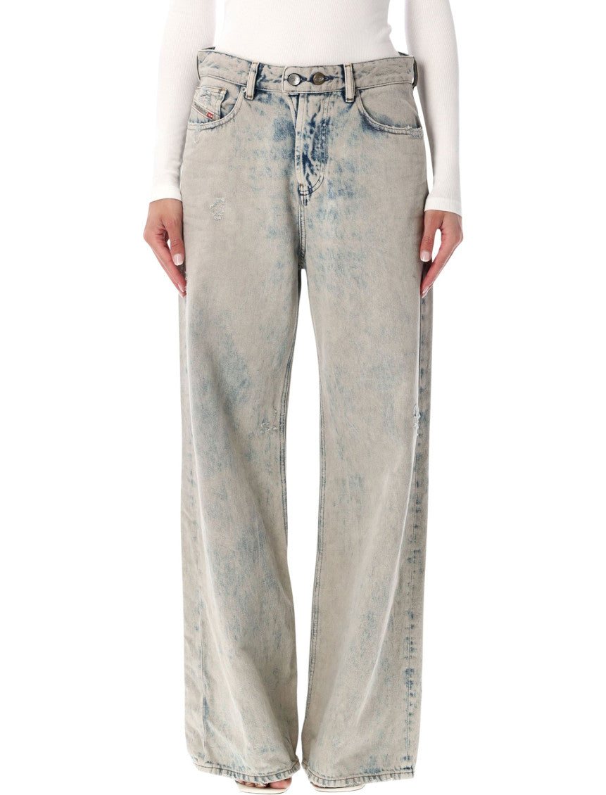Light Blue Loose Mid Rise Jeans 1