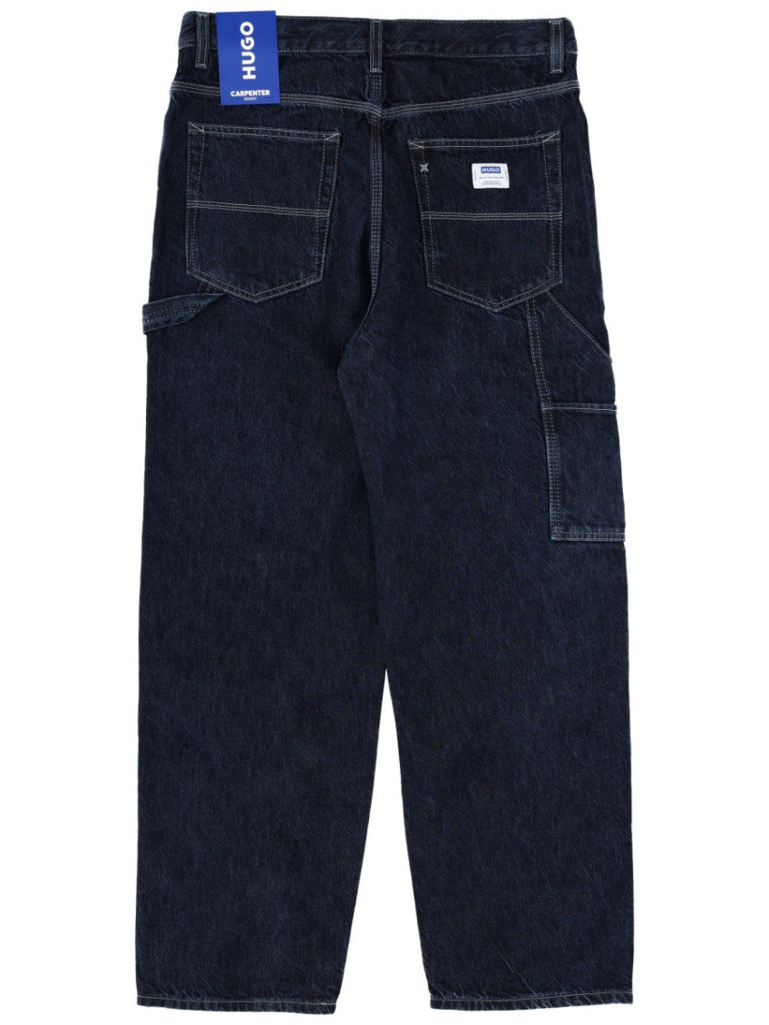 Dark Blue Relaxed Jeans 2
