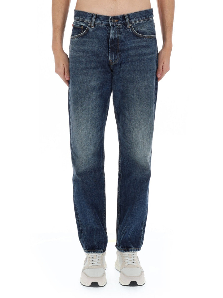 Blue Mid Rise Jeans 3