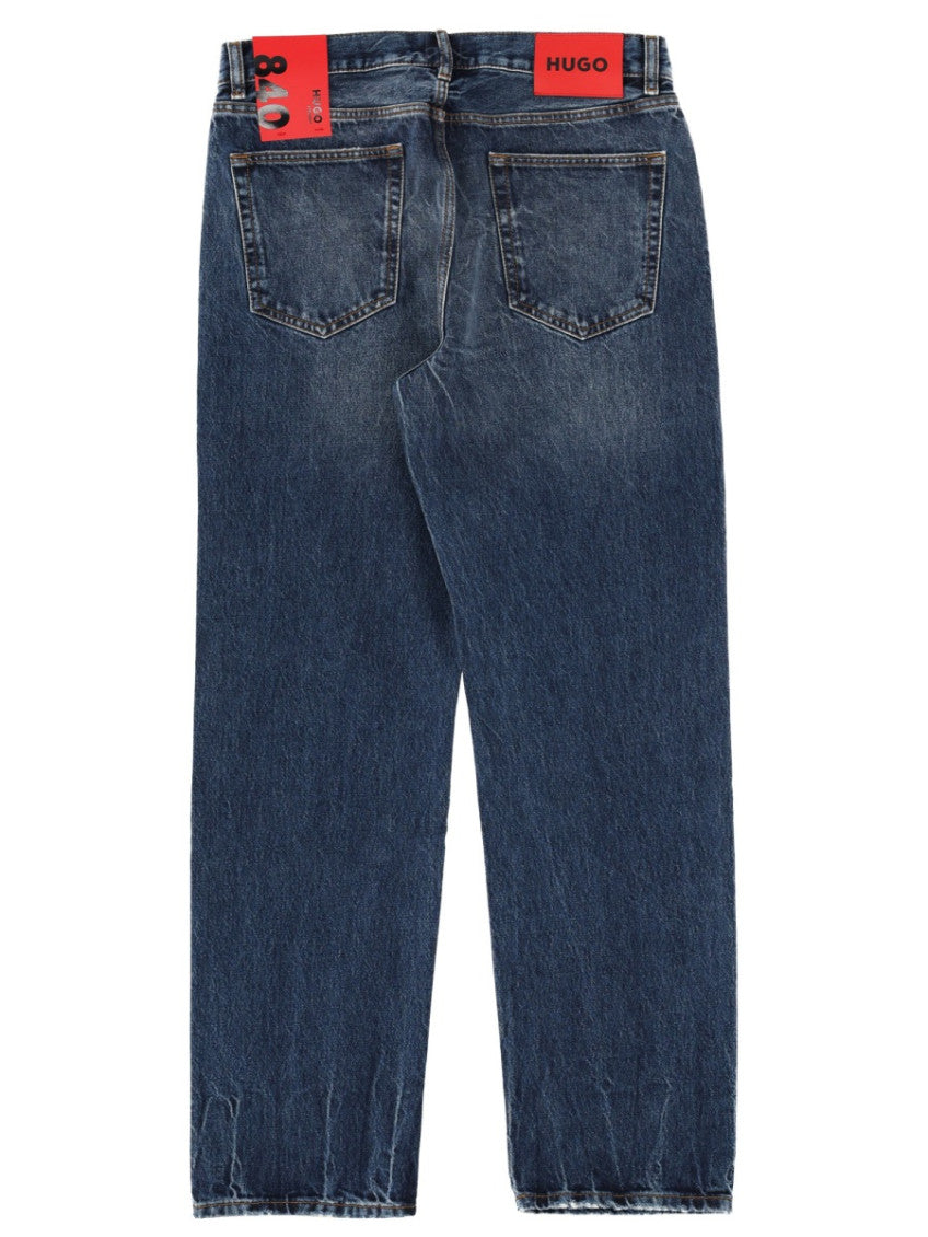 Blue Mid Rise Jeans 4