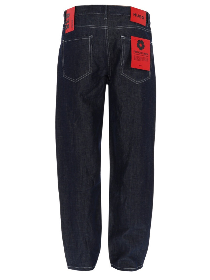 Dark Blue Regular Jeans 3