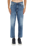 Blue Mid Rise Jeans 1