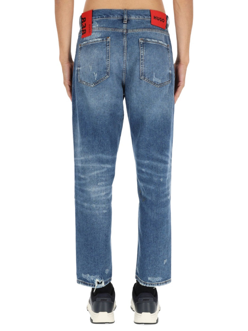 Blue Mid Rise Jeans 3
