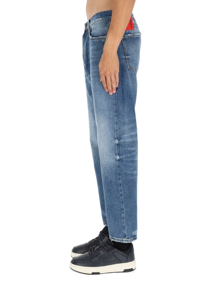 Blue Mid Rise Jeans 4