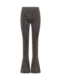 Grey Printed Flared Pant 1