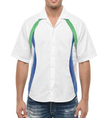 White Regular Color Block Shirt 1