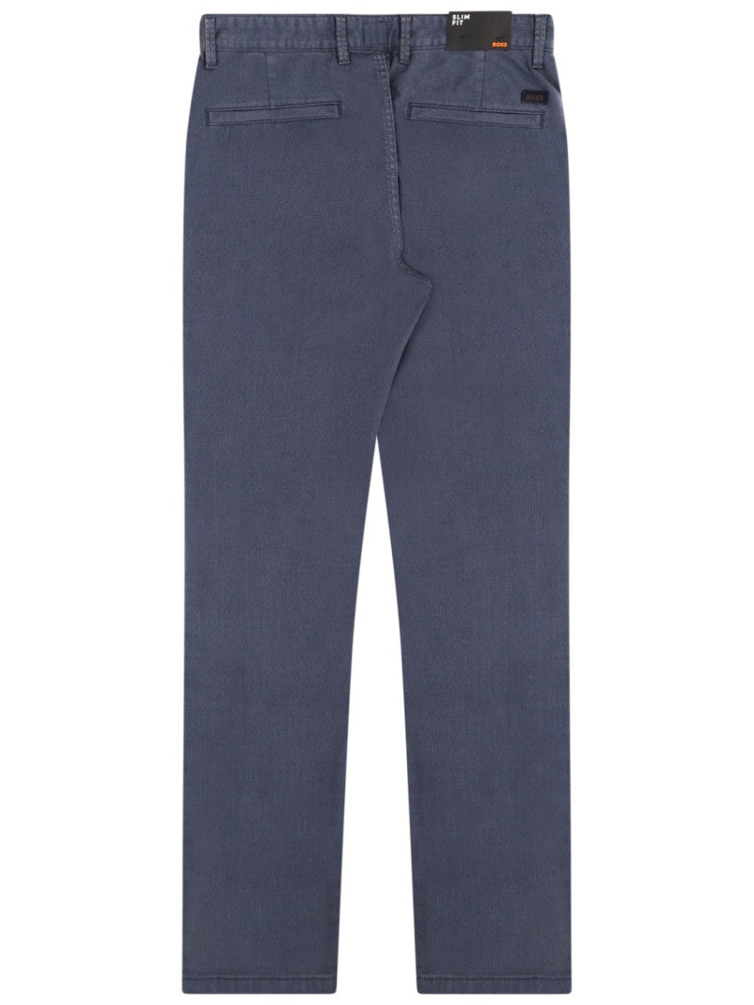 Blue Slim Chino Trousers 2