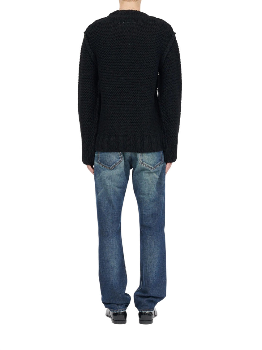 Black Crew Neck Sweater 3