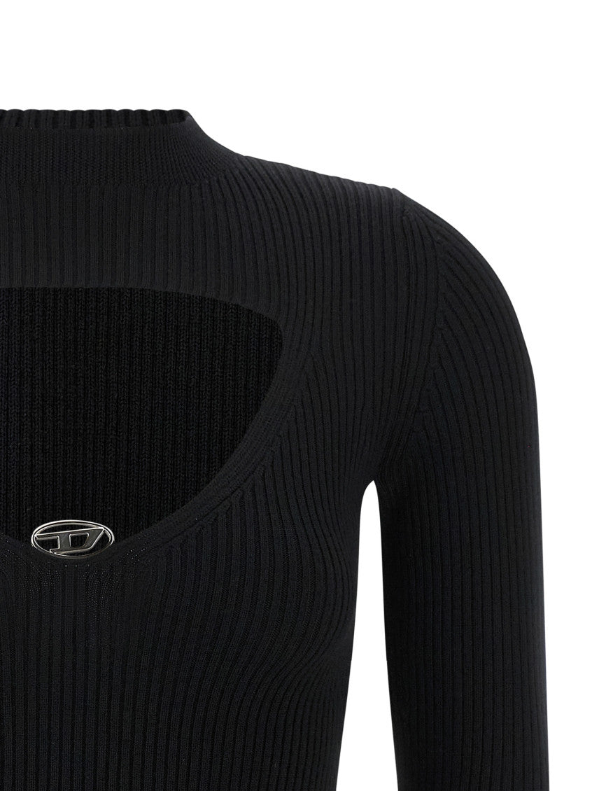 Black Knitted Logo Sweater 3