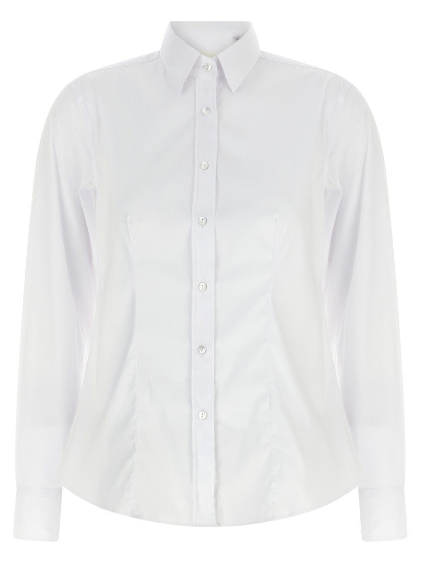 White Regular Solid Shirt 1