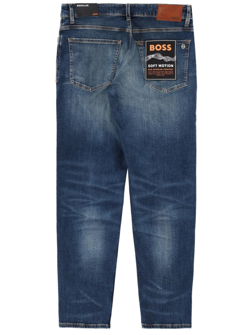 Blue Mid Rise Jeans 2