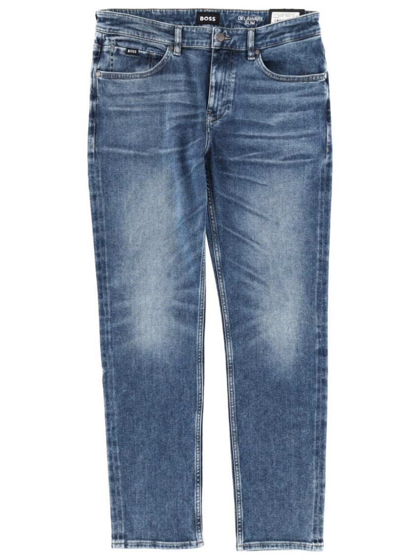 Blue Mid Rise Jeans 1