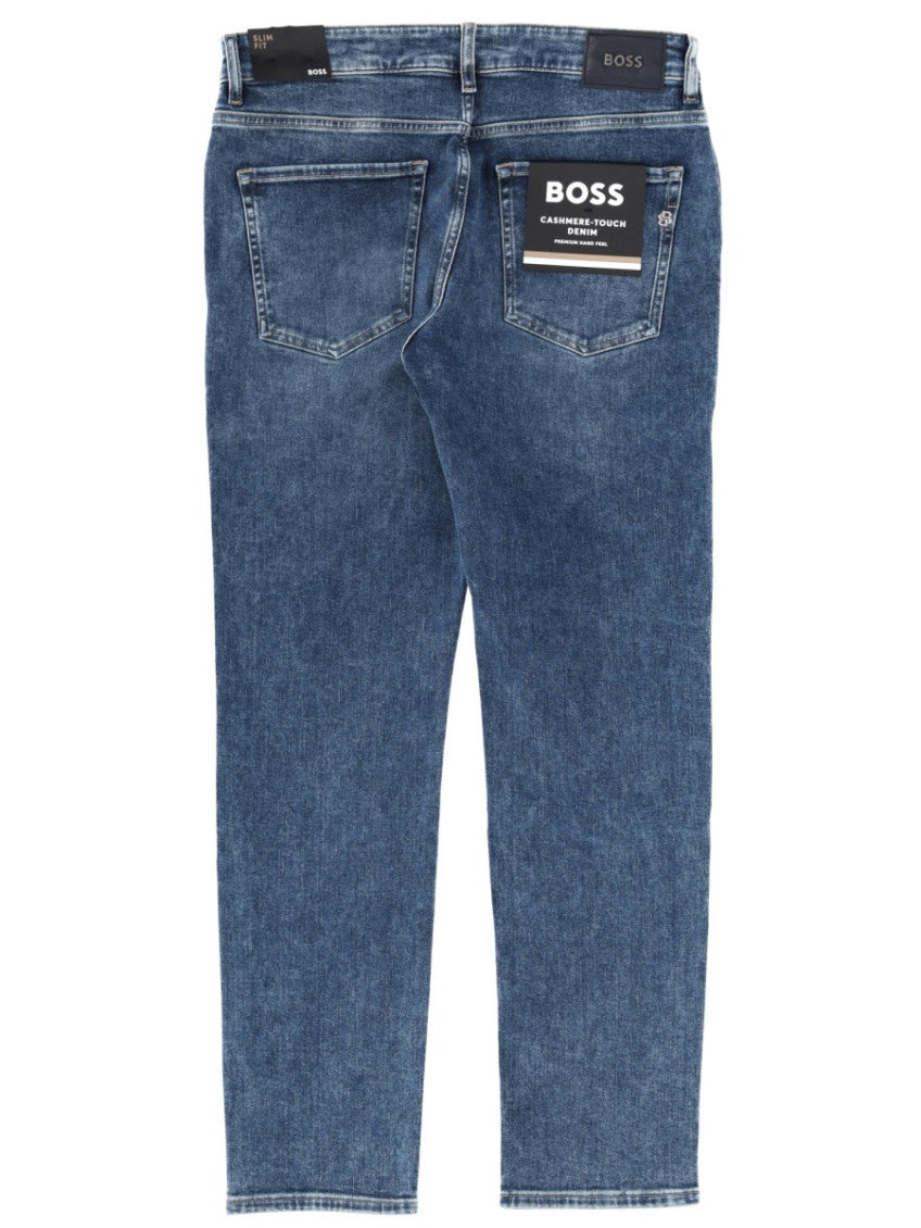 Blue Mid Rise Jeans 2