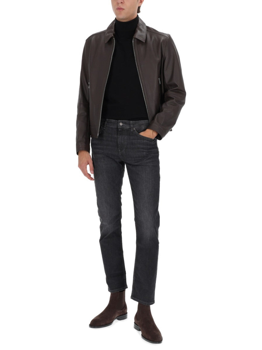 Dark Grey Slim Jeans 2