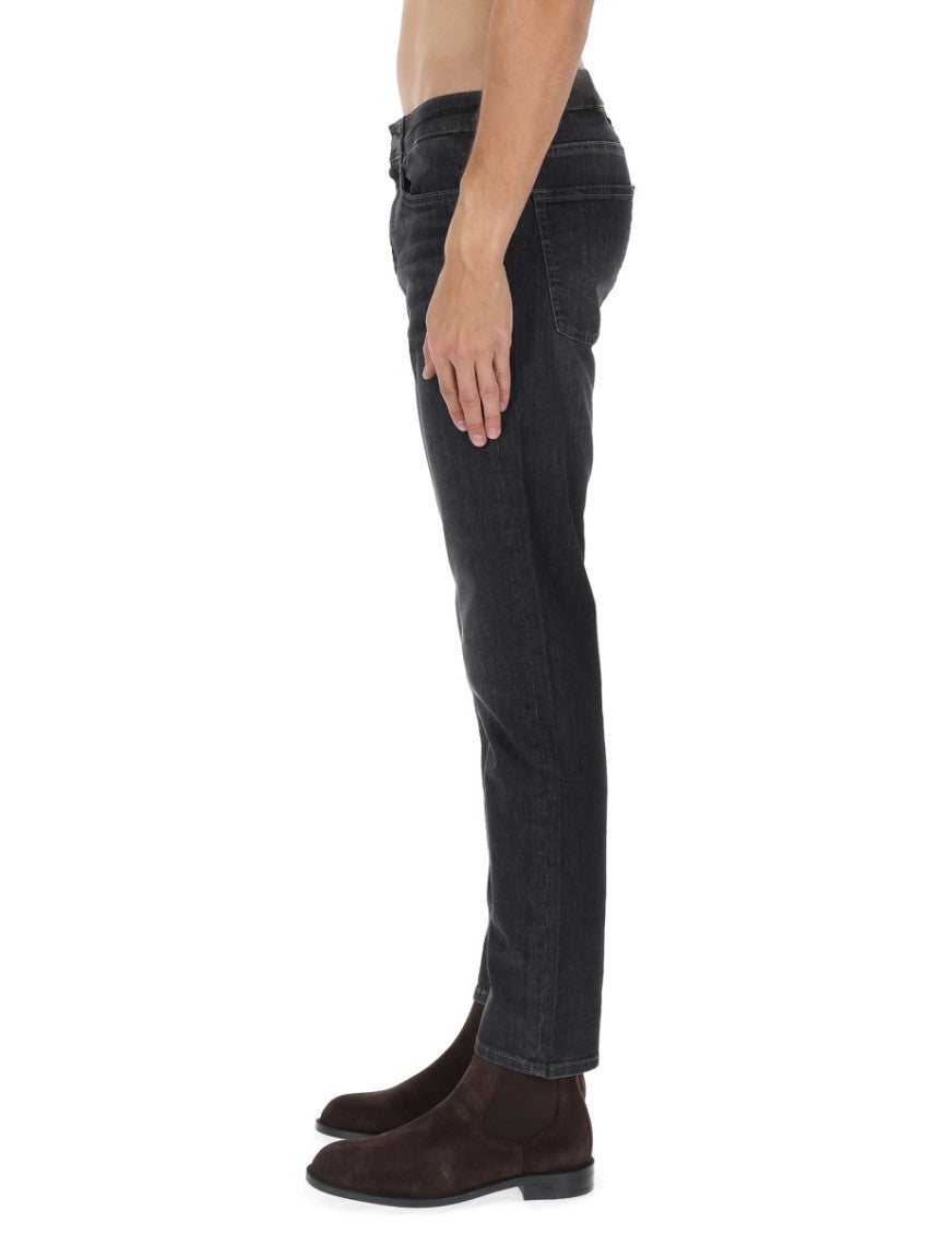 Dark Grey Slim Jeans 4