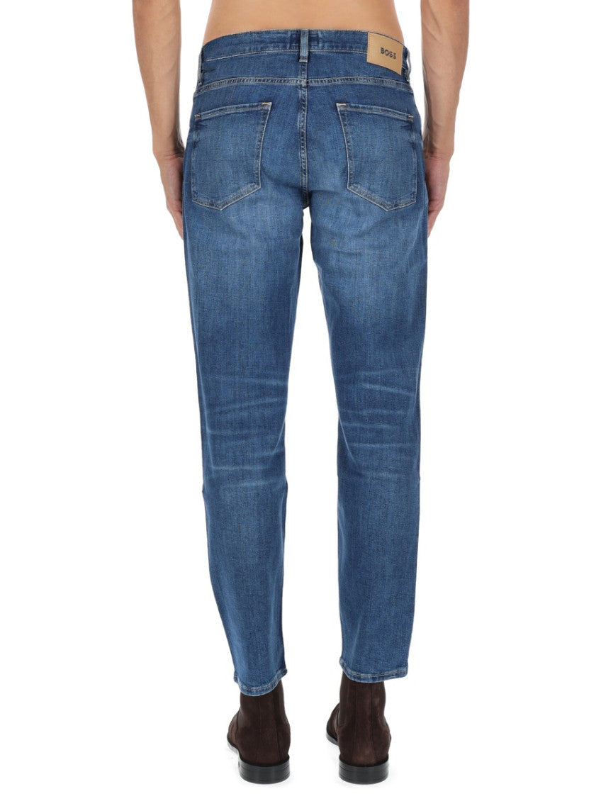 Blue Mid Rise Jeans 3