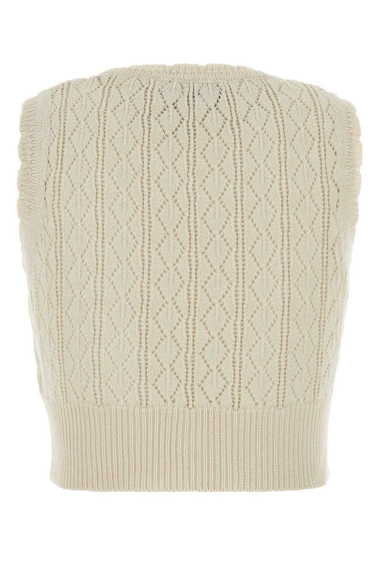 Beige Knitted Sweater 2