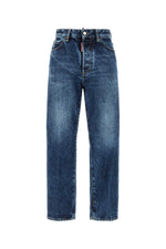 Blue Straight High Rise Jeans 1