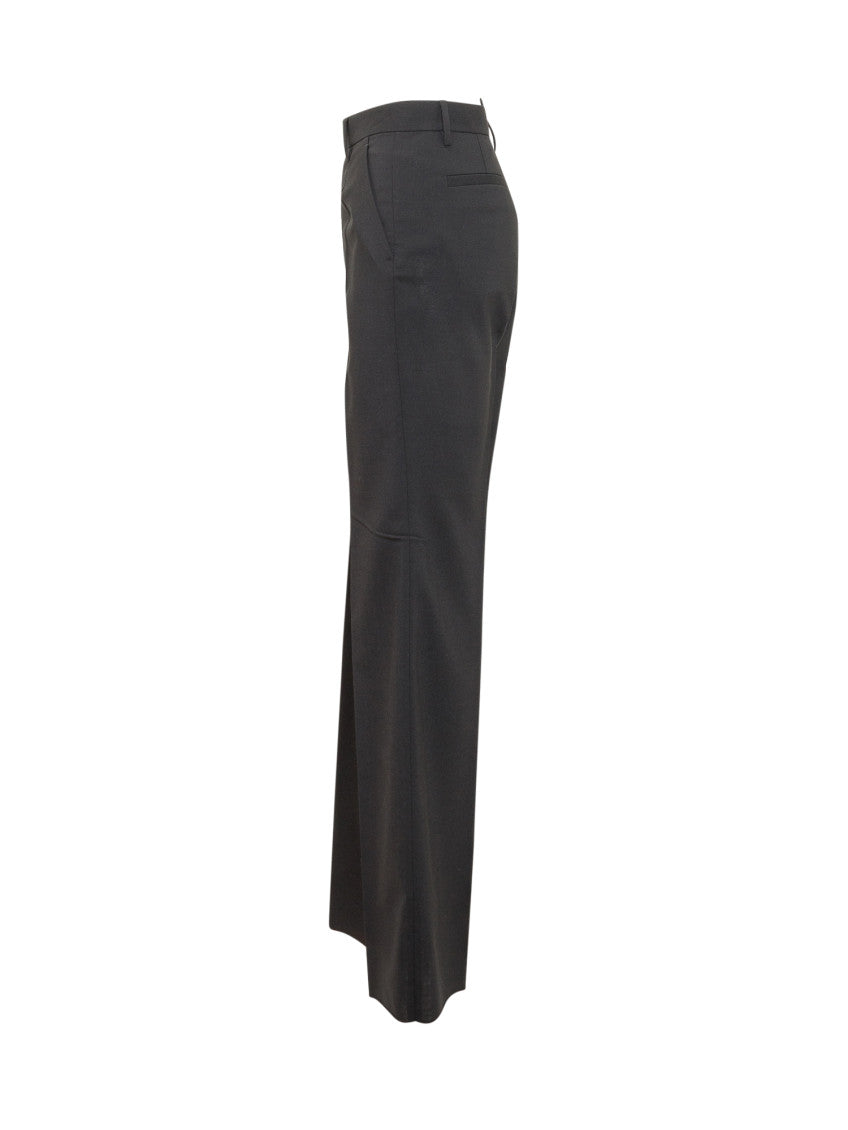 Black Tailored Flat Front Pants 3