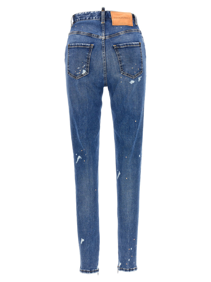 Blue Skinny High Rise Jeans 2