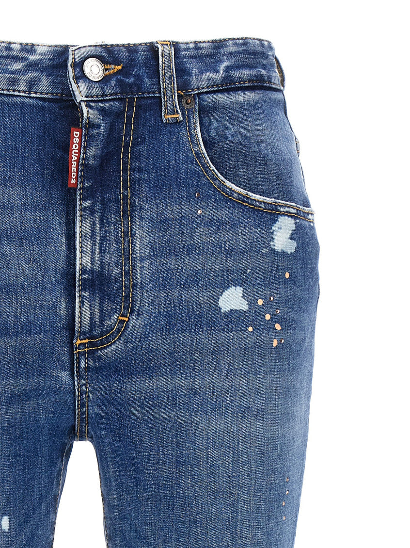 Blue Skinny High Rise Jeans 3
