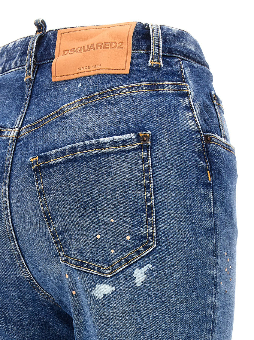 Blue Skinny High Rise Jeans 4