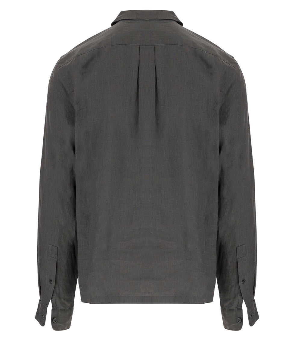 Grey Relaxed Solid Shirt 2
