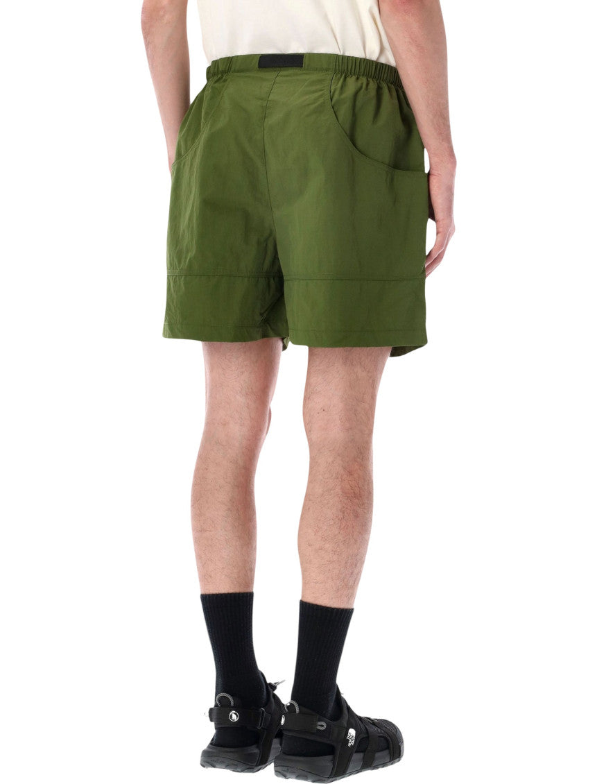 Green Solid Shorts 2