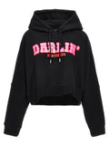 Black Graphic Hood Sweatshirt 1