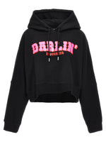 Black Graphic Hood Sweatshirt 1