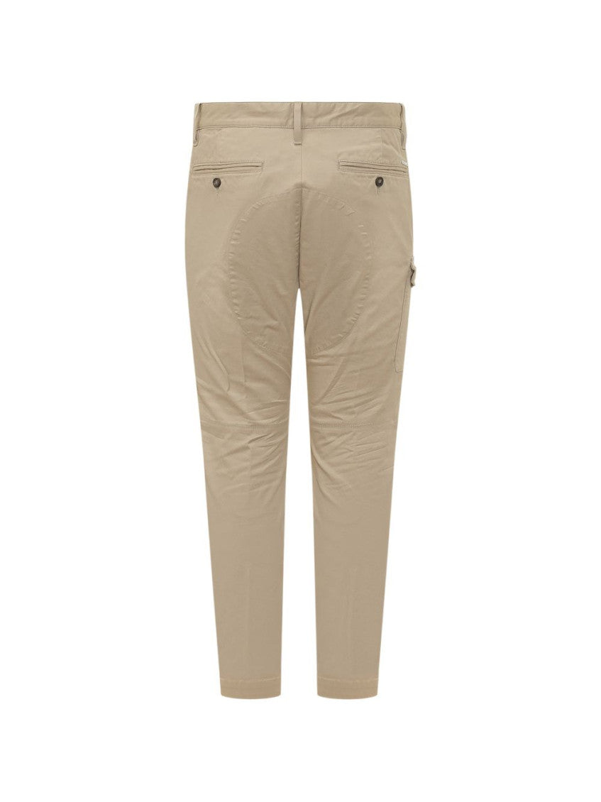 Beige Tapered Cargo Pants 2