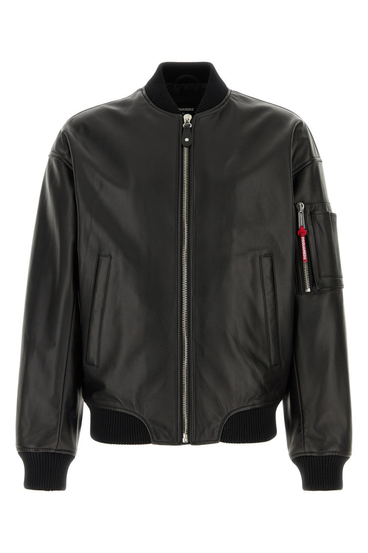 Black Solid Regular Jacket 1