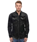 Black Regular Print Shirt 1