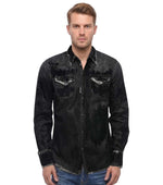 Black Regular Print Shirt 1