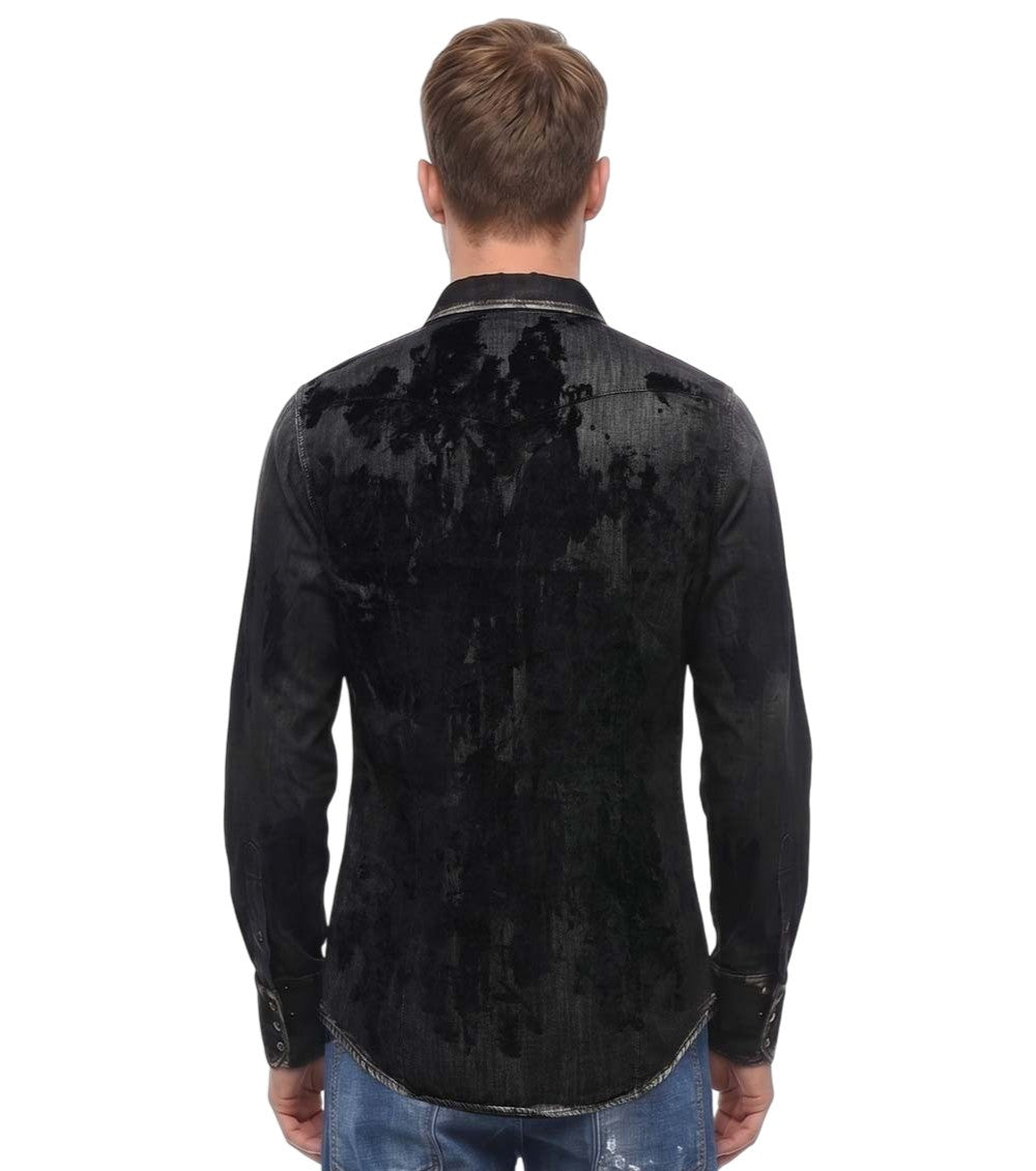Black Regular Print Shirt 2