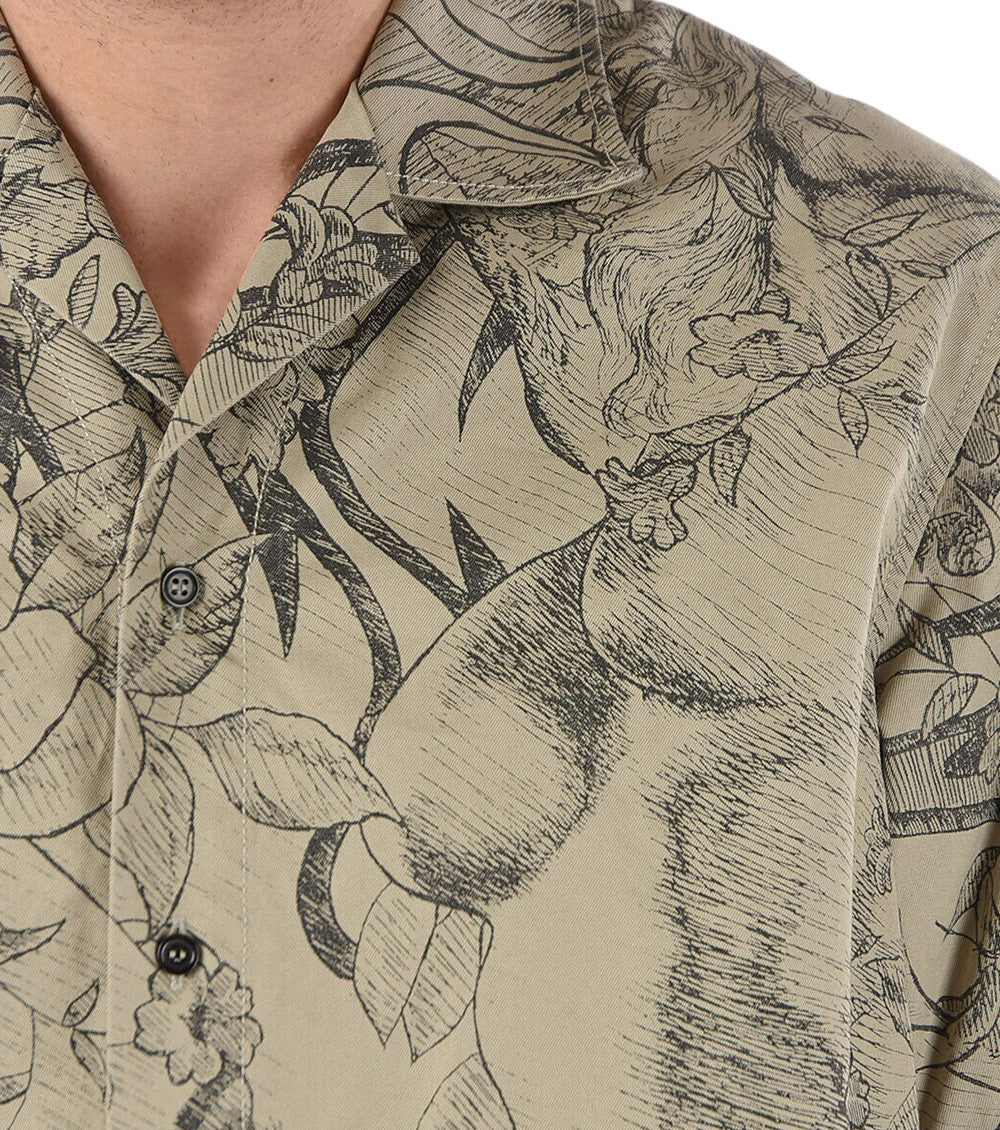 Grey Regular Printed Shirt 3