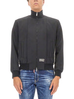 Black Mock Collar Jacket 1
