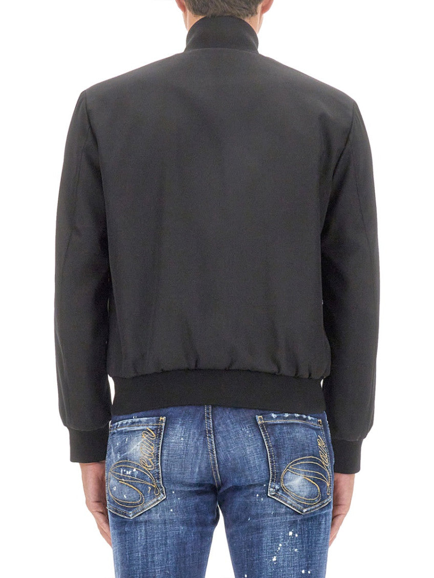 Black Mock Collar Jacket 3