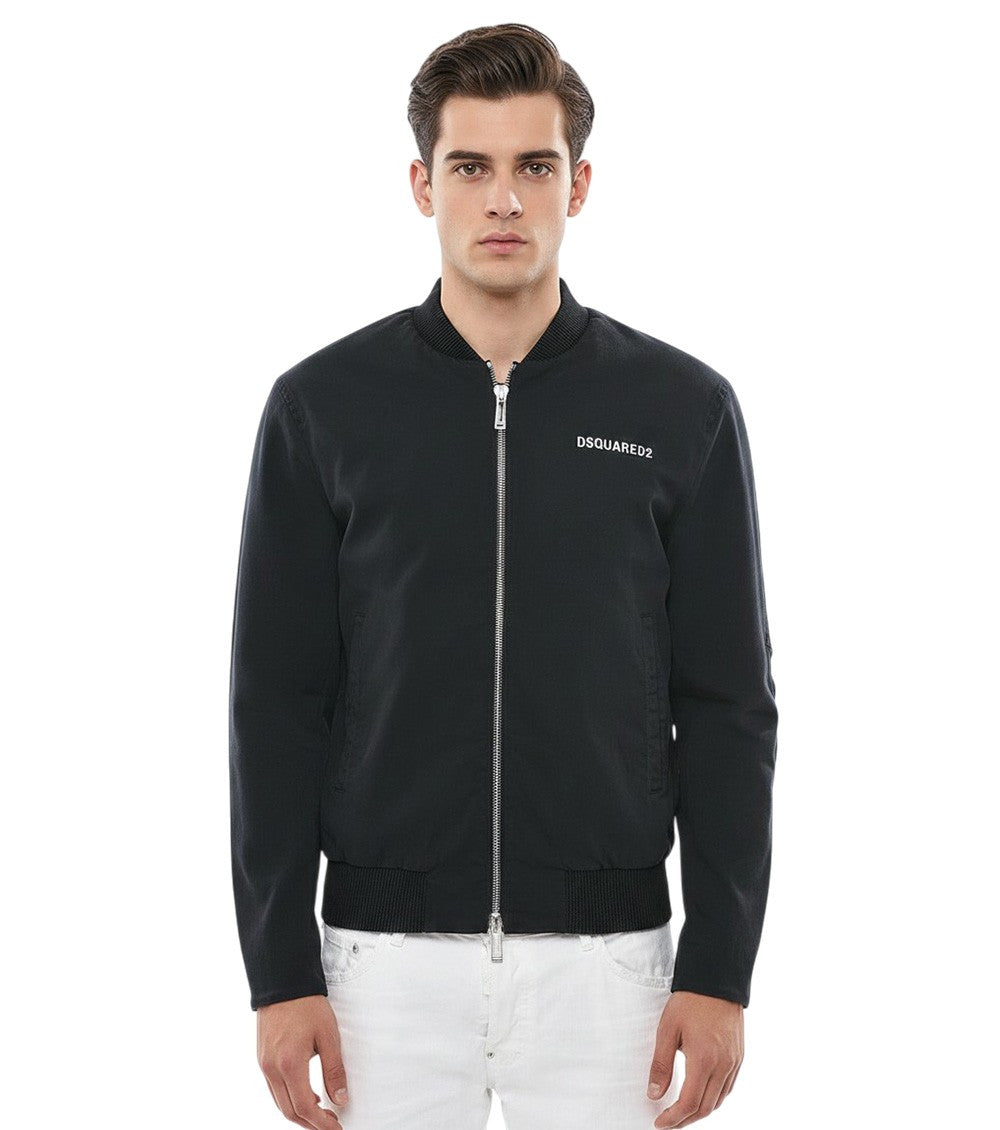 Black Band Collar Jacket 1
