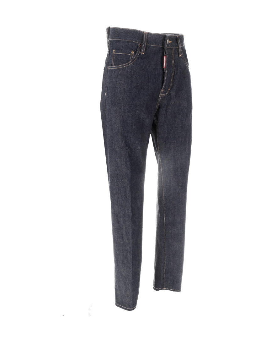 Dark Blue Regular Jeans 2
