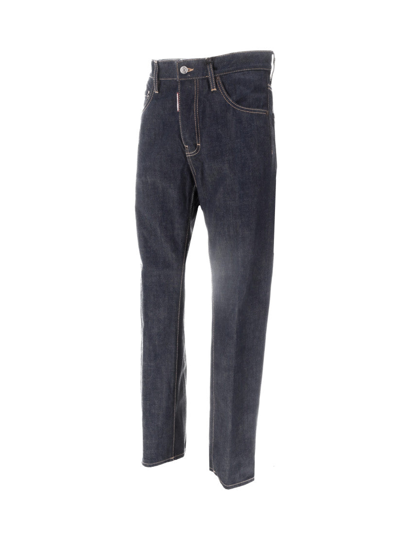 Dark Blue Regular Jeans 3