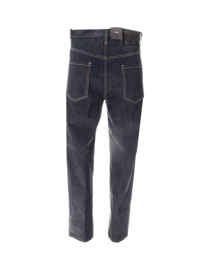 Dark Blue Regular Jeans 4