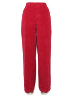 Fuchsia Straight Flat Front Pants 1