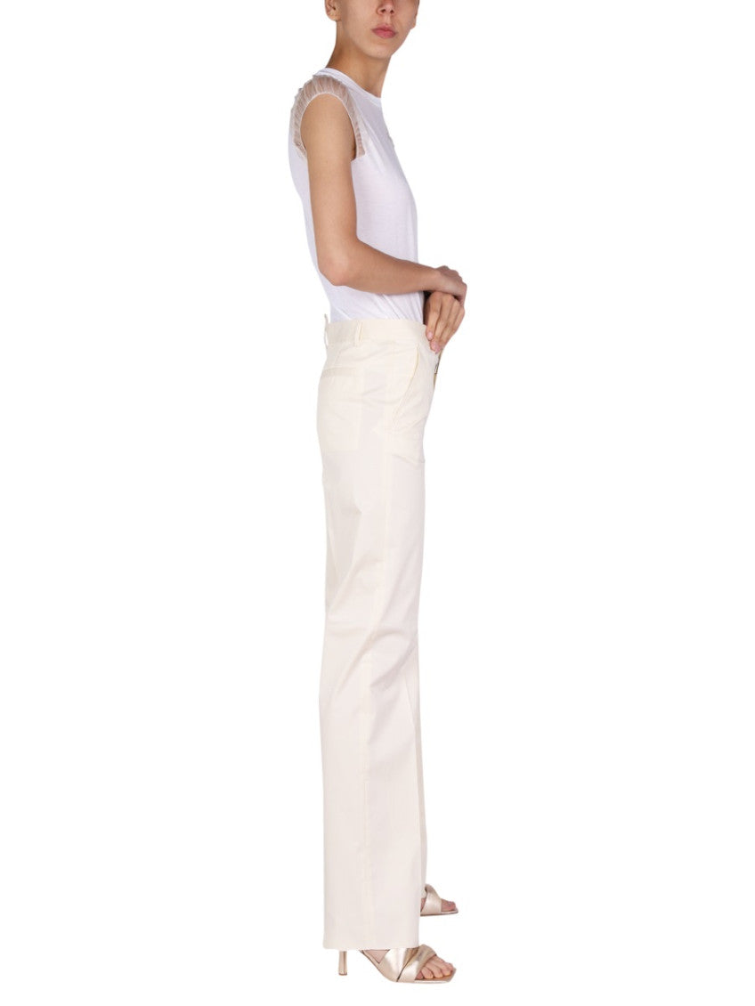 White STRAIGHT LEG PANTS 2