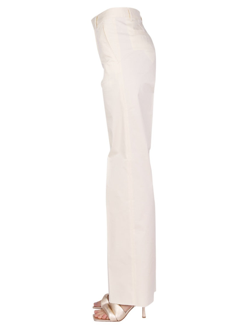 White STRAIGHT LEG PANTS 3