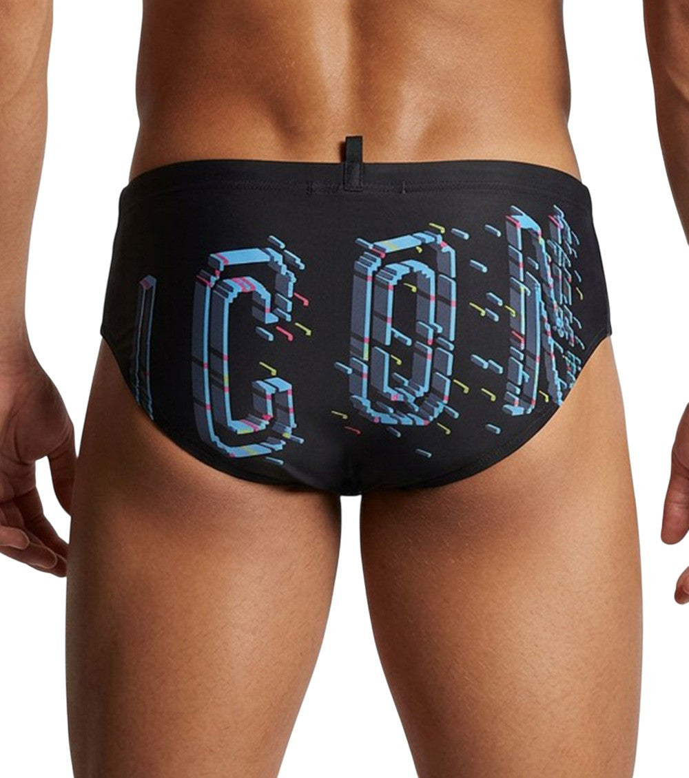 Black Logo Swim Briefs 2